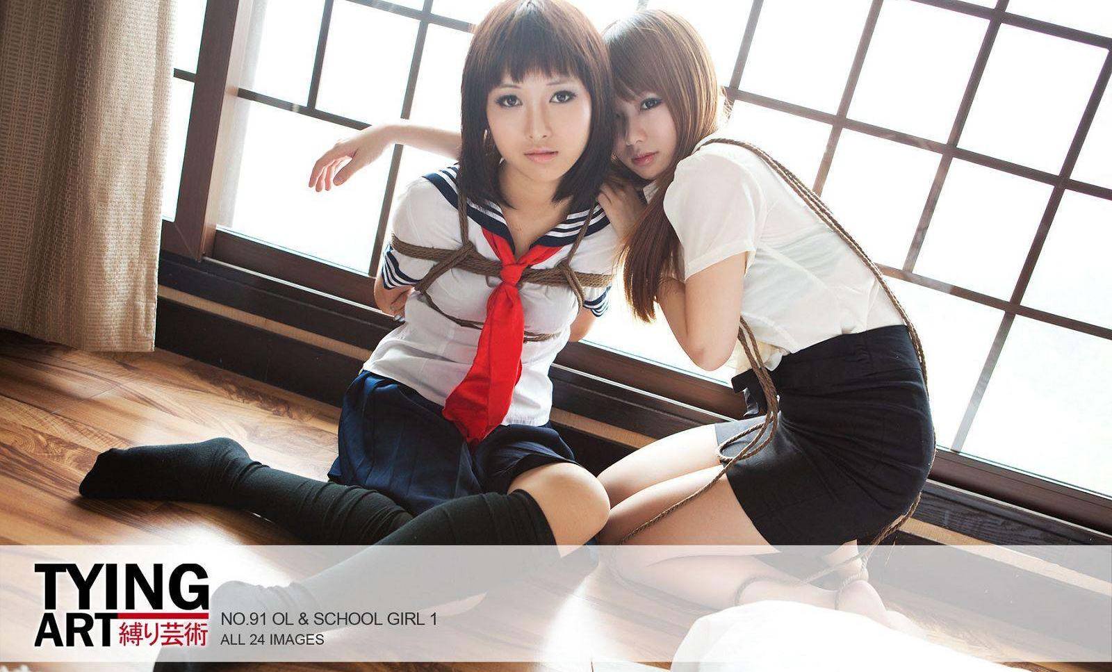 [TyingArt `ܿg] No.091 OL & School Girl 1 - Dimdim & Shiryl